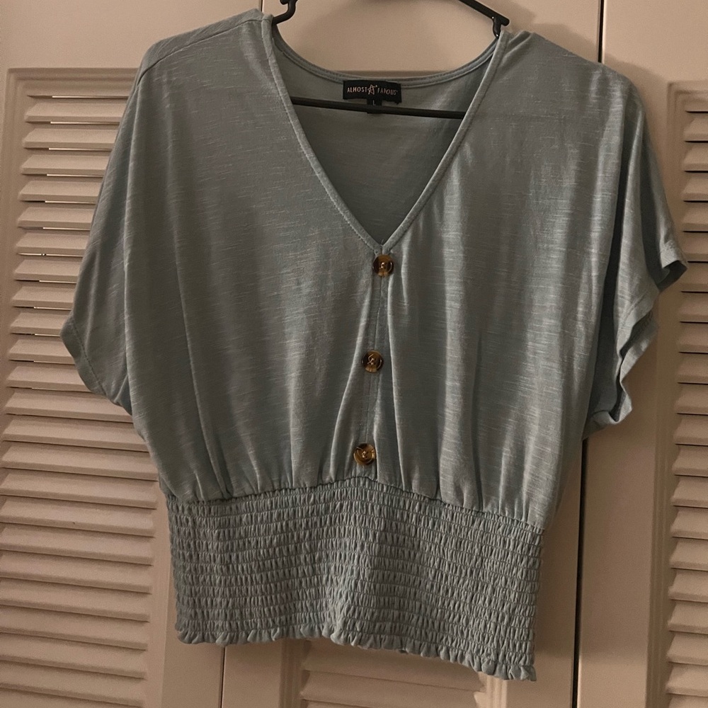 Almost Famous Top With Buttons